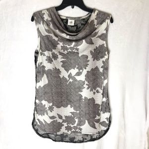 Cabi Floral Multi-Print Tango Tank Crowl Neck Top Size XS